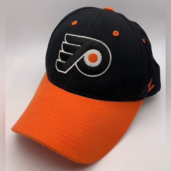 Zephyr Other - Philadelphia Flyers NHL Orange/Black Snapback Zephyr Sewn Baseball Cap Hat EUC